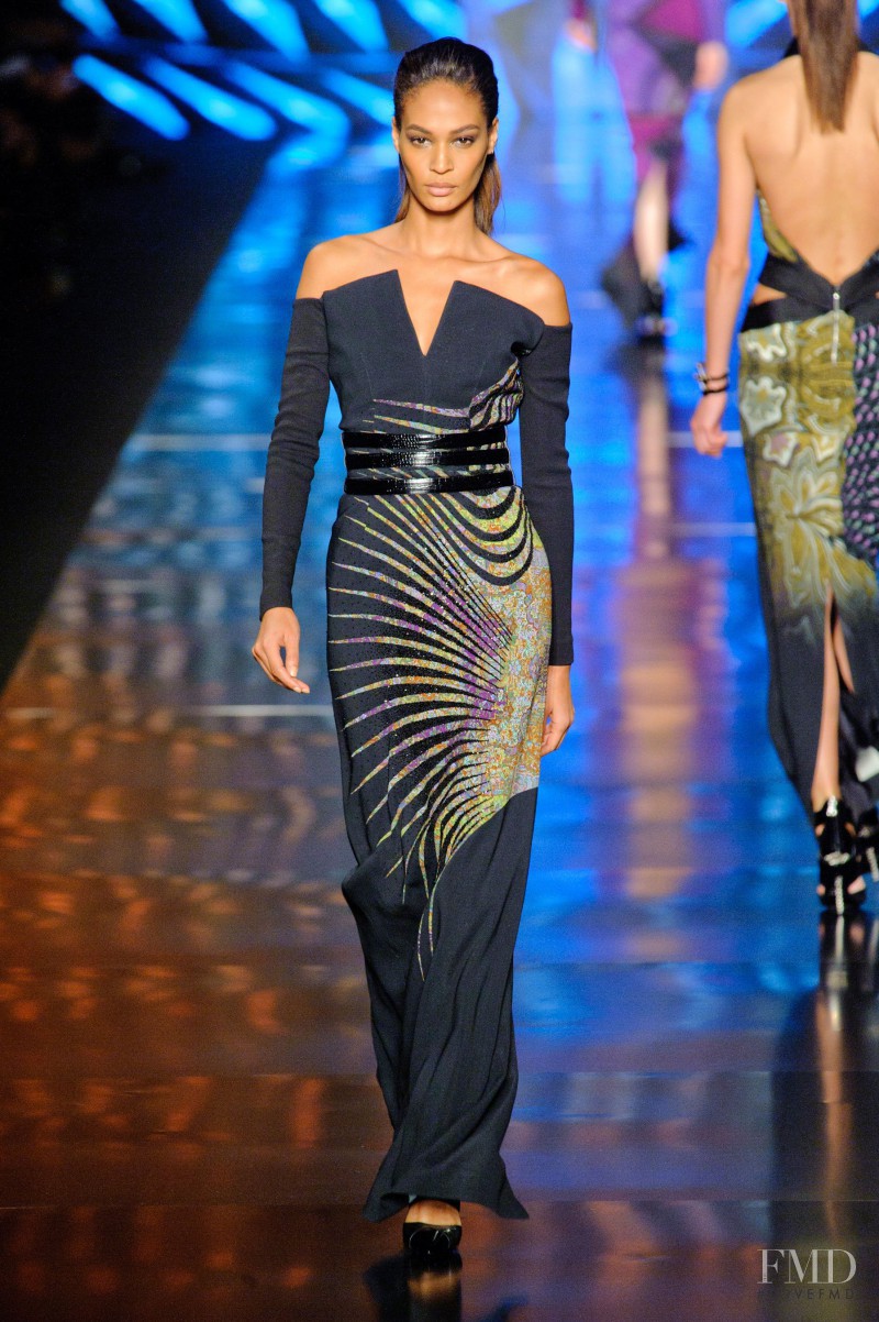 Joan Smalls featured in  the Etro fashion show for Autumn/Winter 2013