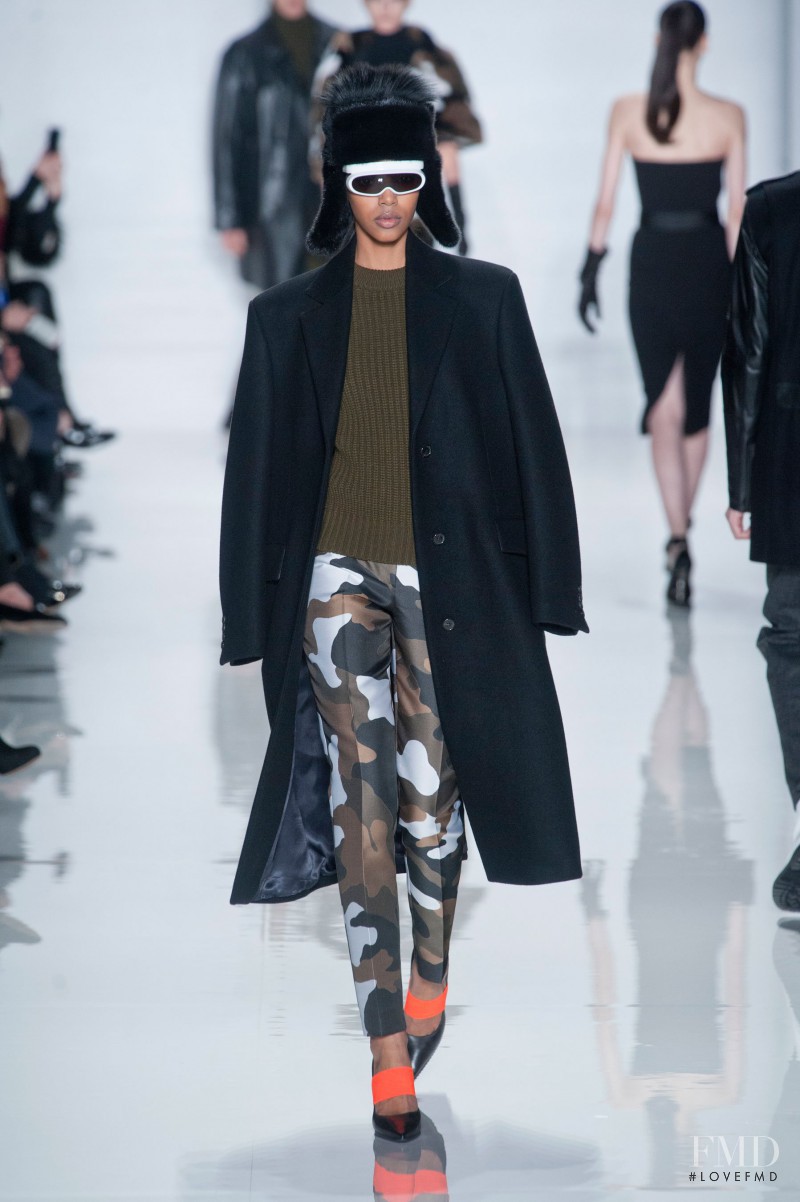Grace Mahary featured in  the Michael Kors Collection fashion show for Autumn/Winter 2013