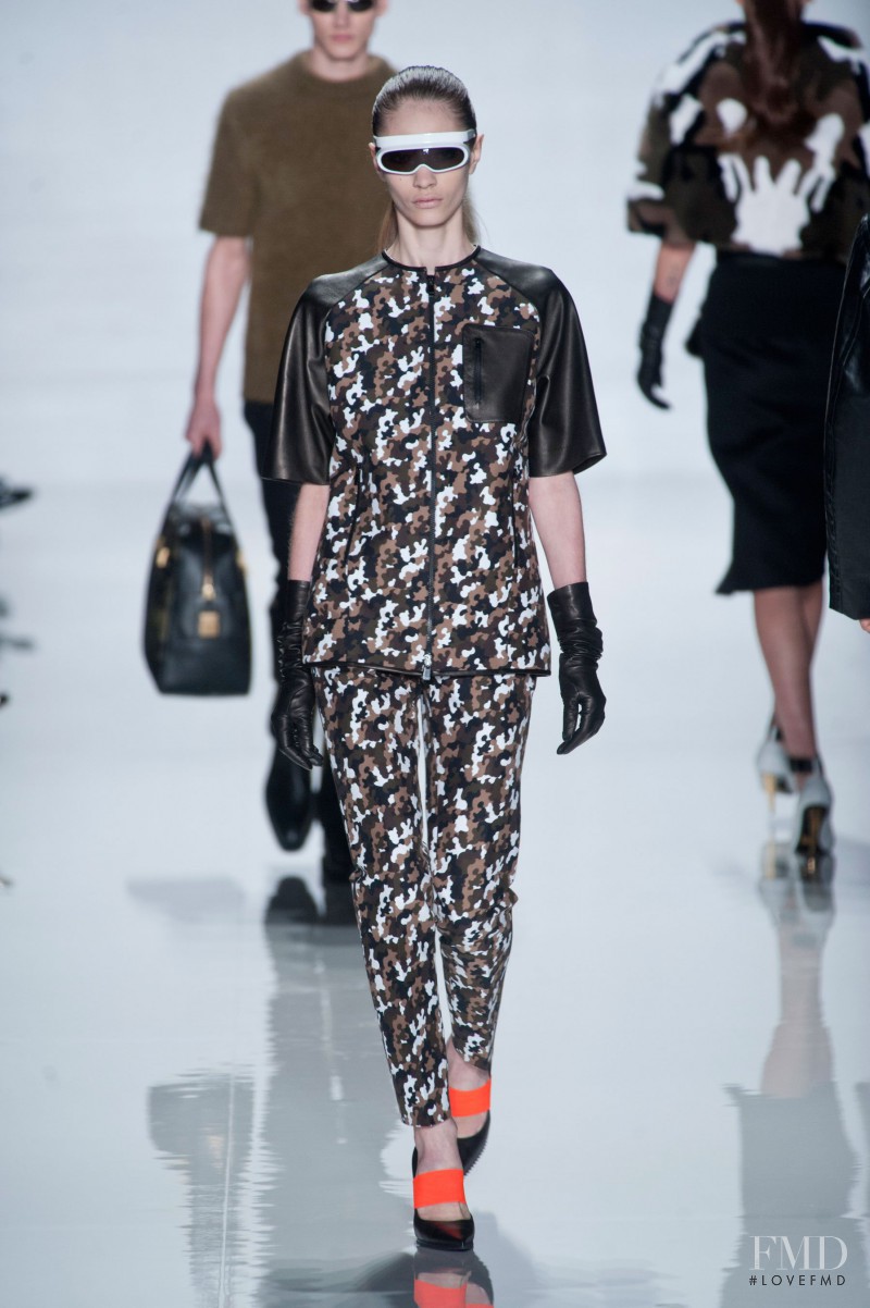 Marine Deleeuw featured in  the Michael Kors Collection fashion show for Autumn/Winter 2013