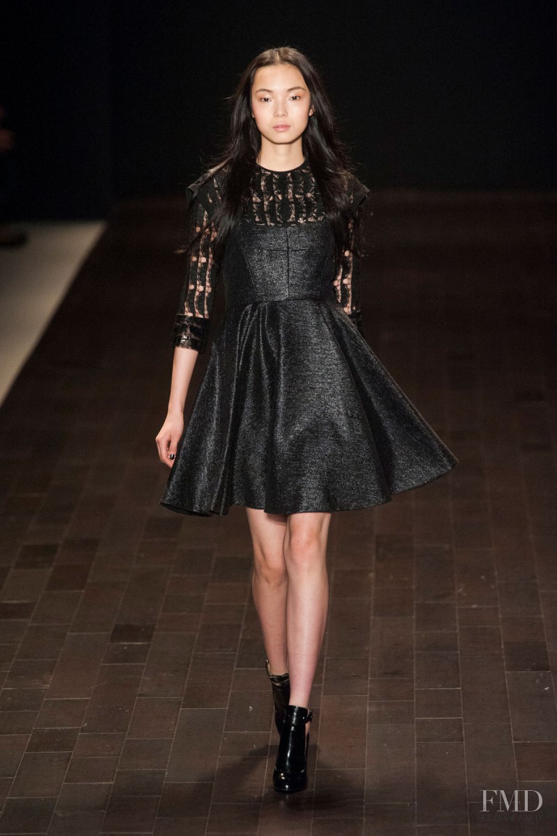 Xiao Wen Ju featured in  the Jill Stuart fashion show for Autumn/Winter 2013
