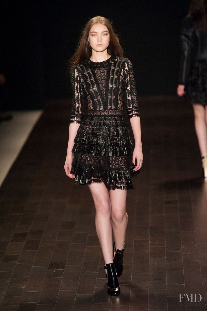 Yumi Lambert featured in  the Jill Stuart fashion show for Autumn/Winter 2013