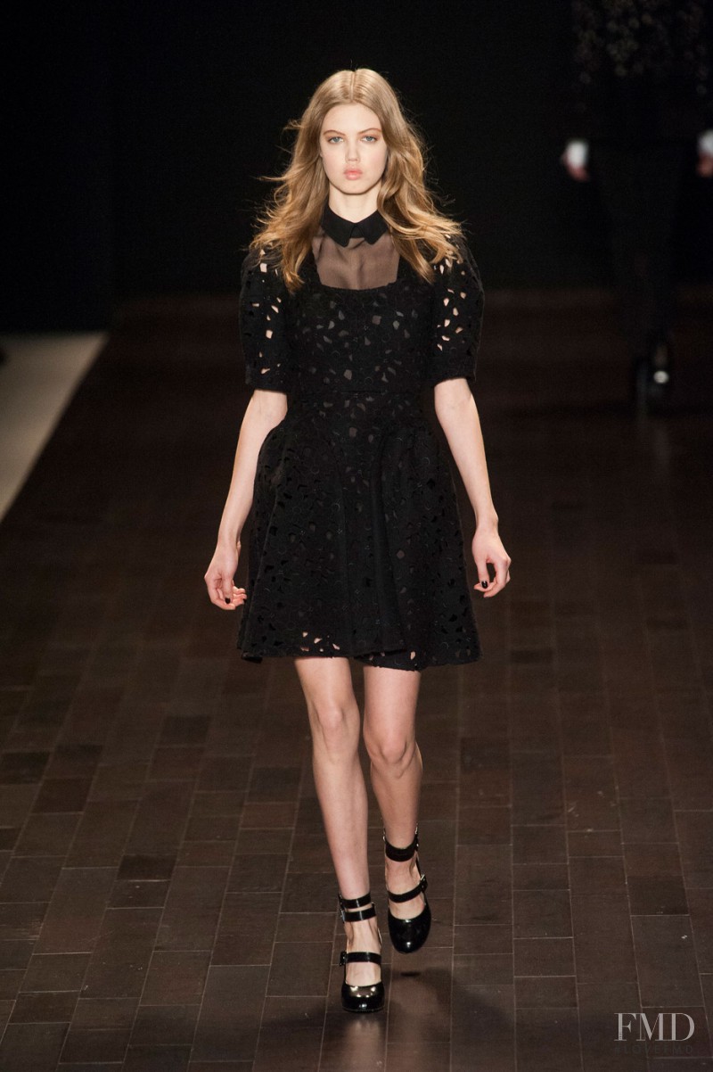 Lindsey Wixson featured in  the Jill Stuart fashion show for Autumn/Winter 2013