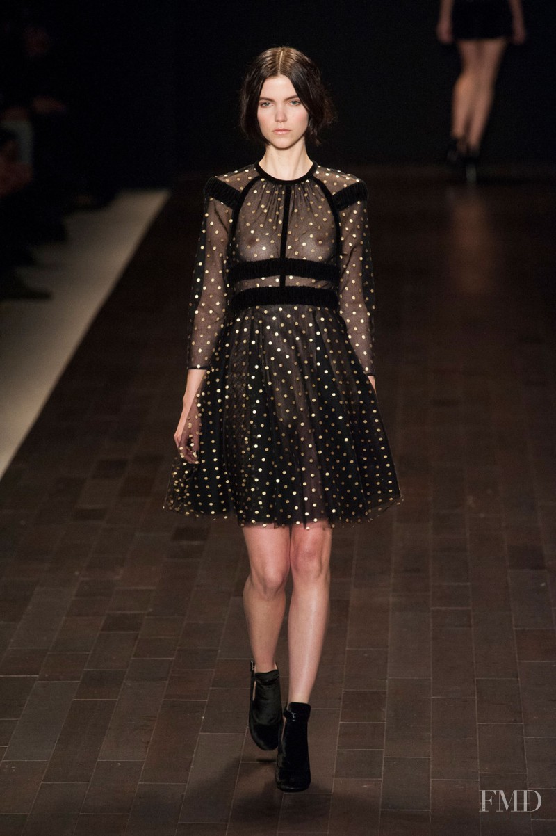 Agnes Nabuurs featured in  the Jill Stuart fashion show for Autumn/Winter 2013