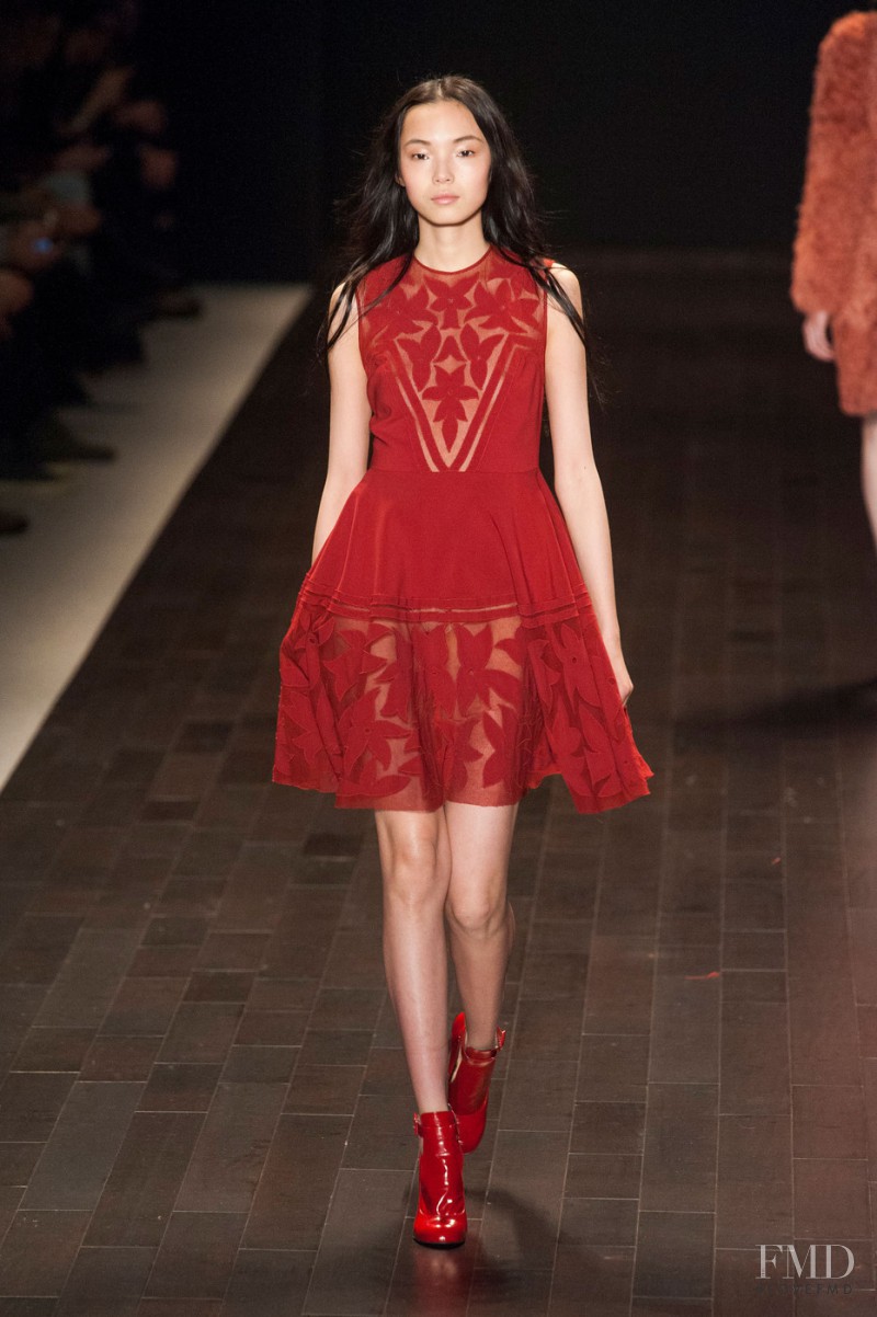 Xiao Wen Ju featured in  the Jill Stuart fashion show for Autumn/Winter 2013