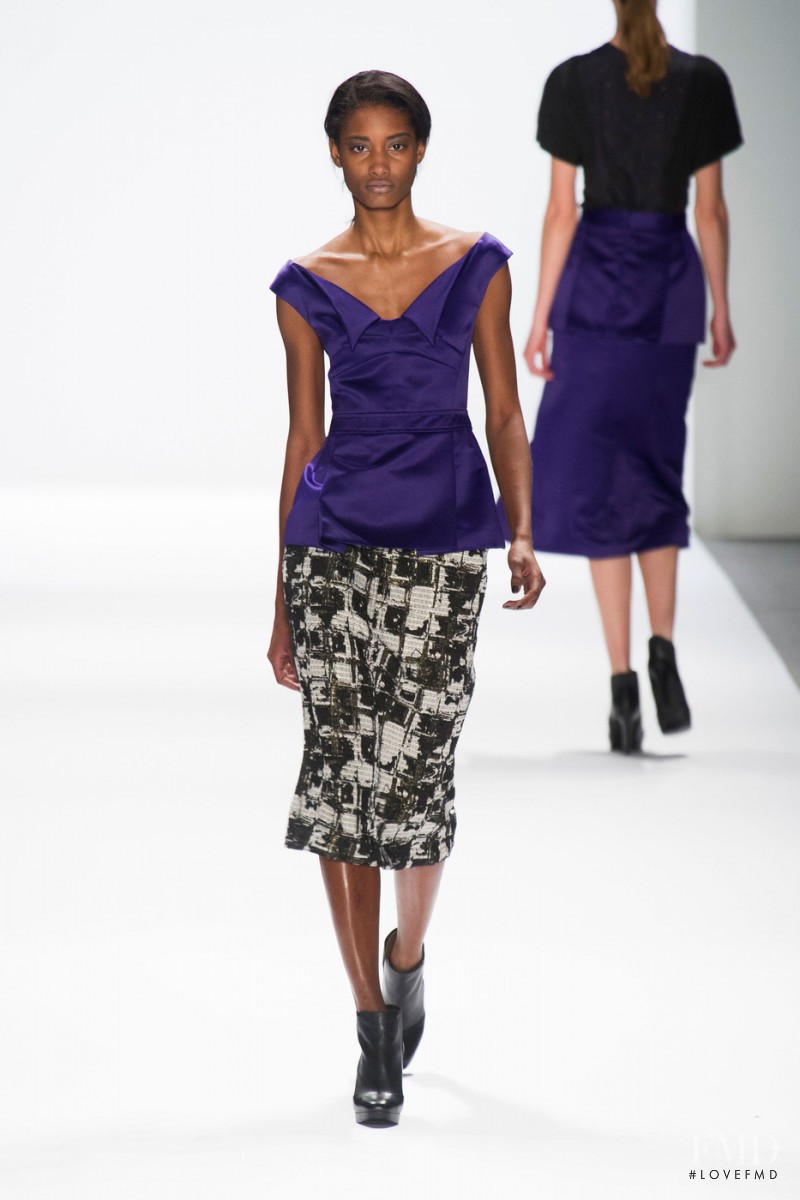 Melodie Monrose featured in  the Richard Chai fashion show for Autumn/Winter 2013