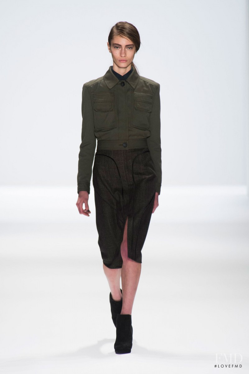 Marine Deleeuw featured in  the Richard Chai fashion show for Autumn/Winter 2013