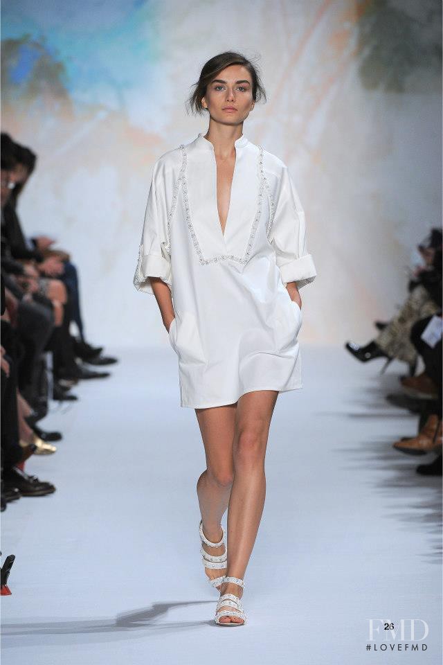 Andreea Diaconu featured in  the Paul et Joe fashion show for Spring/Summer 2013