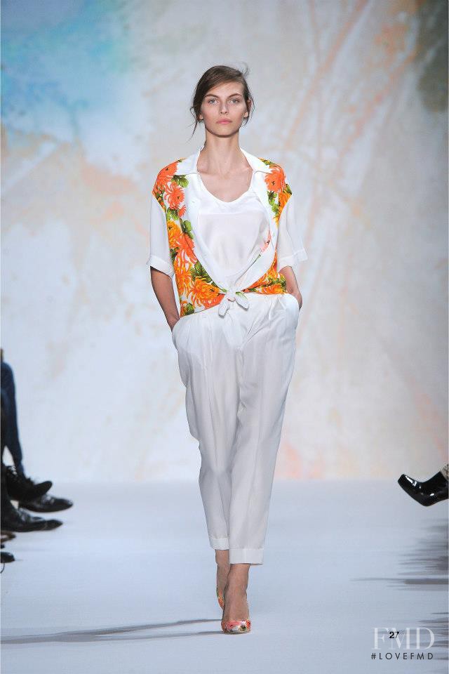 Karlina Caune featured in  the Paul et Joe fashion show for Spring/Summer 2013