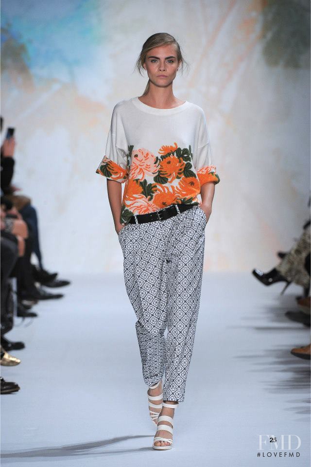 Cara Delevingne featured in  the Paul et Joe fashion show for Spring/Summer 2013