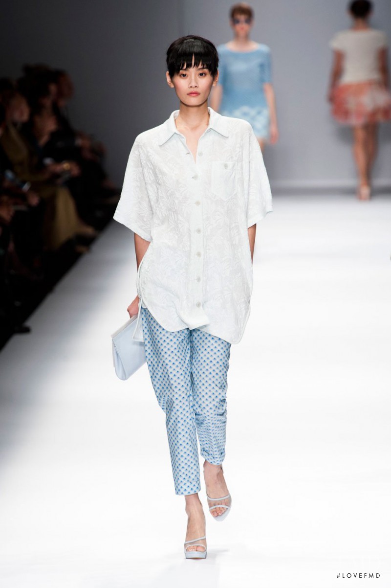 Ming Xi featured in  the Cacharel fashion show for Spring/Summer 2013