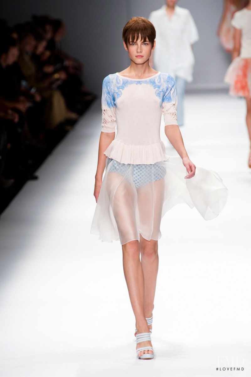 Yulia Serzhantova featured in  the Cacharel fashion show for Spring/Summer 2013