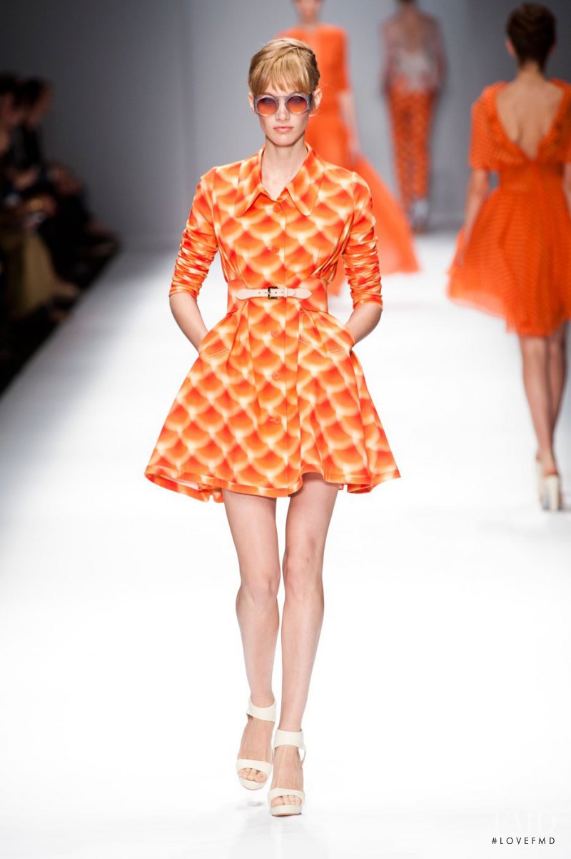 Irina Nikolaeva featured in  the Cacharel fashion show for Spring/Summer 2013