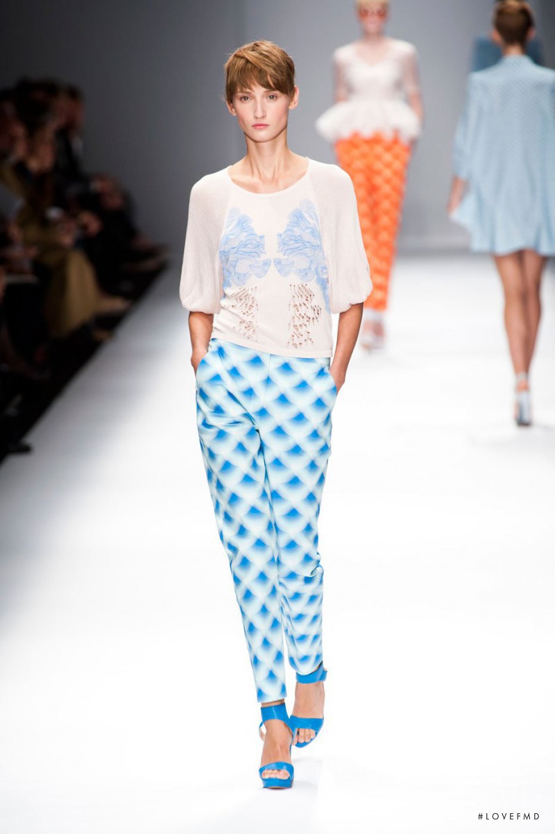 Alex Yuryeva featured in  the Cacharel fashion show for Spring/Summer 2013