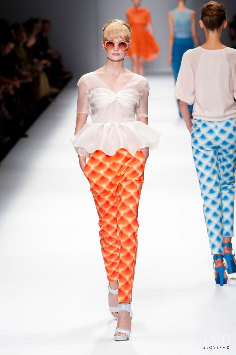 Maud Welzen featured in  the Cacharel fashion show for Spring/Summer 2013