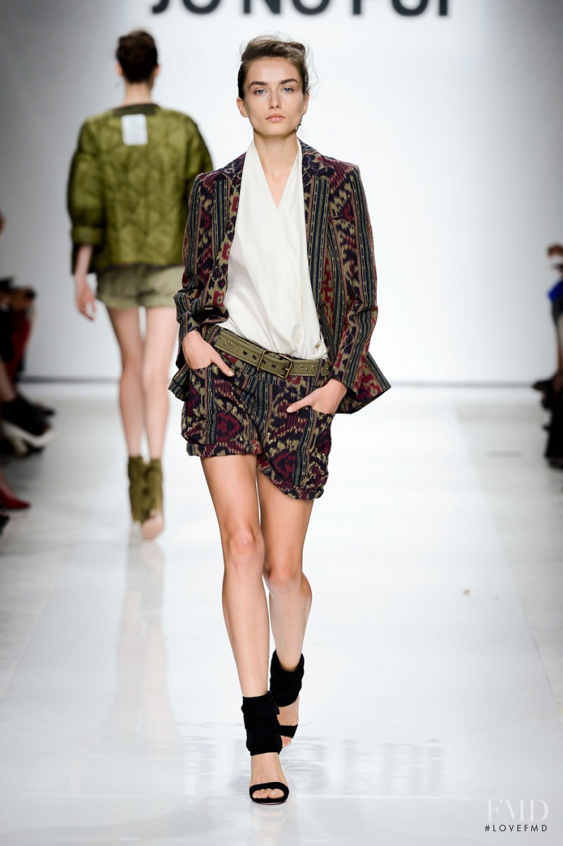 Andreea Diaconu featured in  the Jo No Fui fashion show for Spring/Summer 2013