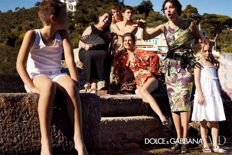 Bianca Balti featured in  the Dolce & Gabbana advertisement for Spring/Summer 2012