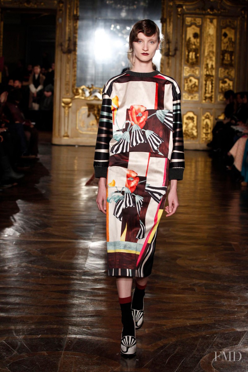 Marina Heiden featured in  the Antonio Marras fashion show for Autumn/Winter 2013