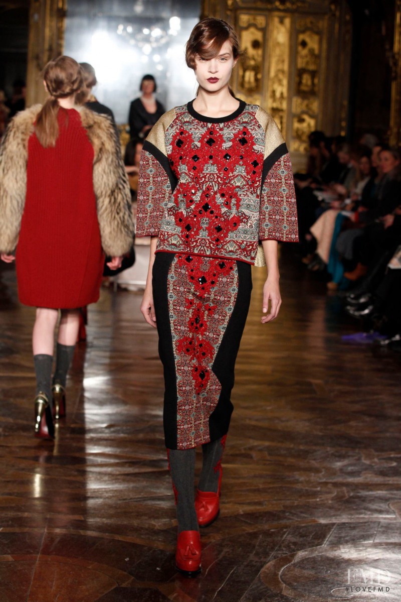 Josephine Skriver featured in  the Antonio Marras fashion show for Autumn/Winter 2013