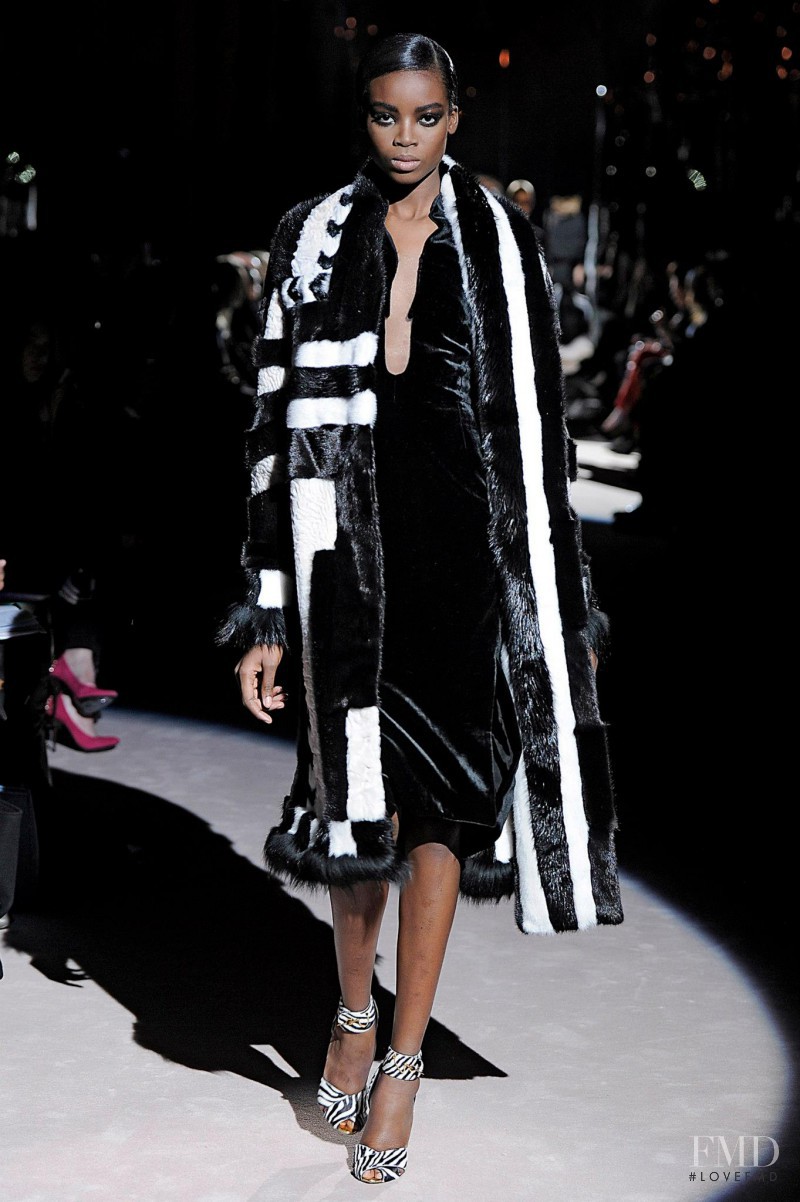 Maria Borges featured in  the Tom Ford fashion show for Autumn/Winter 2013