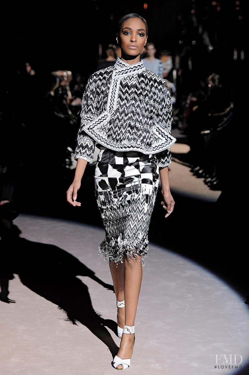 Jourdan Dunn featured in  the Tom Ford fashion show for Autumn/Winter 2013