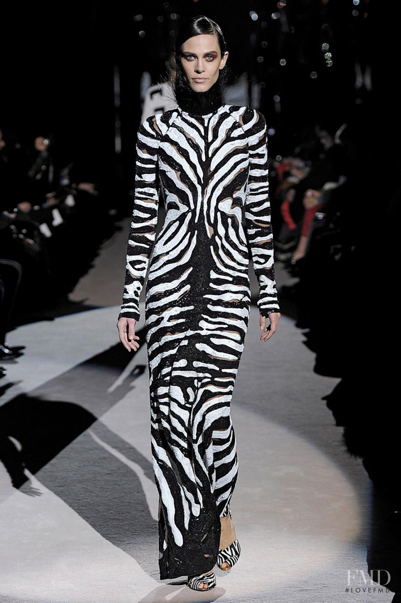 Aymeline Valade featured in  the Tom Ford fashion show for Autumn/Winter 2013