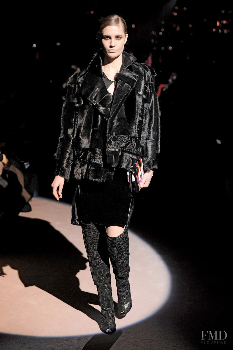 Nadja Bender featured in  the Tom Ford fashion show for Autumn/Winter 2013