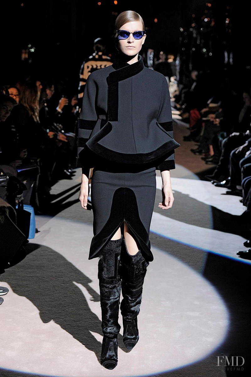 Mirte Maas featured in  the Tom Ford fashion show for Autumn/Winter 2013