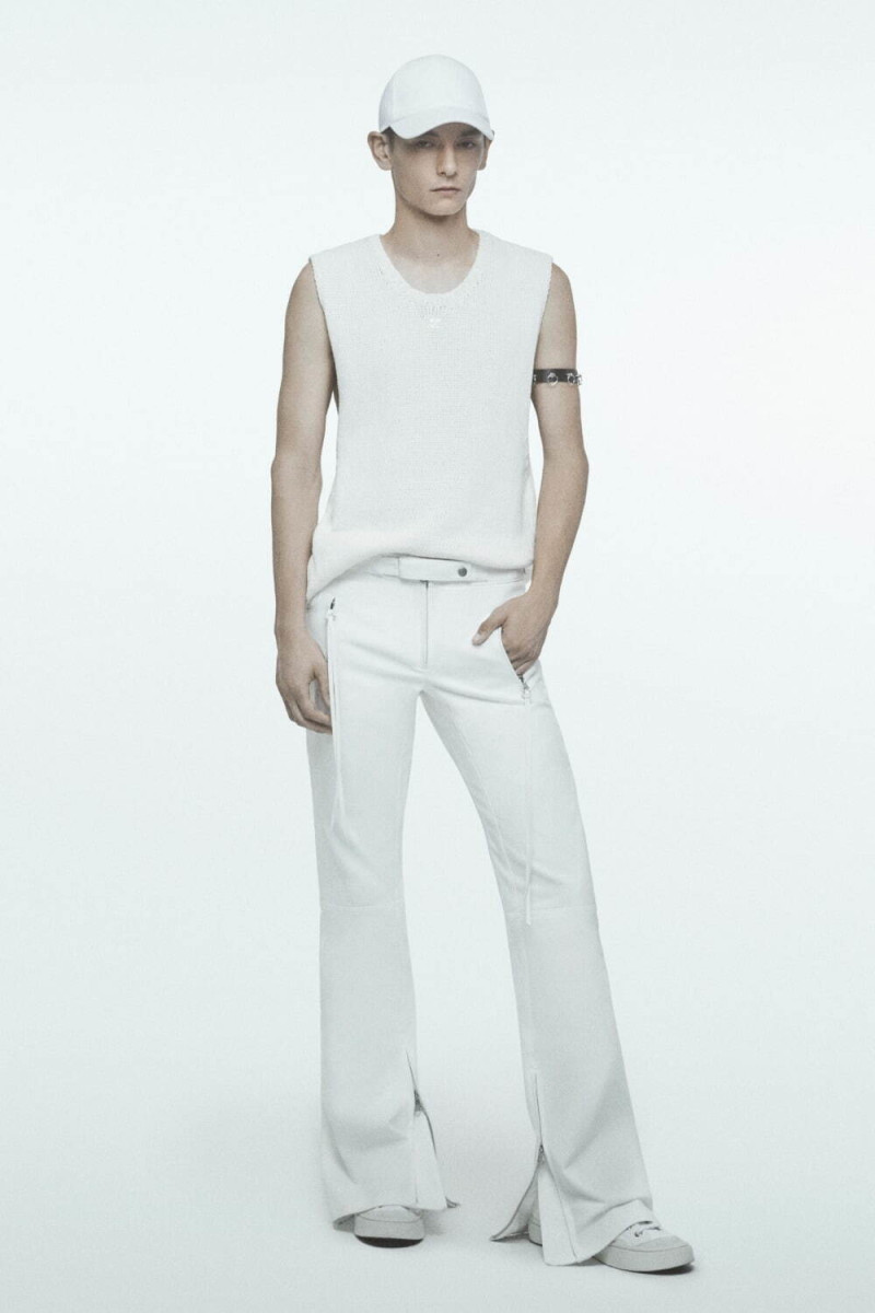 Neo Gamay featured in  the André Courrèges lookbook for Resort 2024