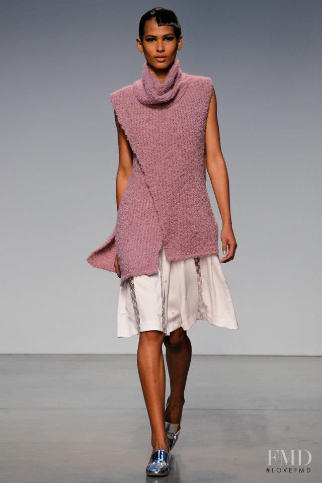 Thayna Santos Silva featured in  the Thakoon fashion show for Autumn/Winter 2013