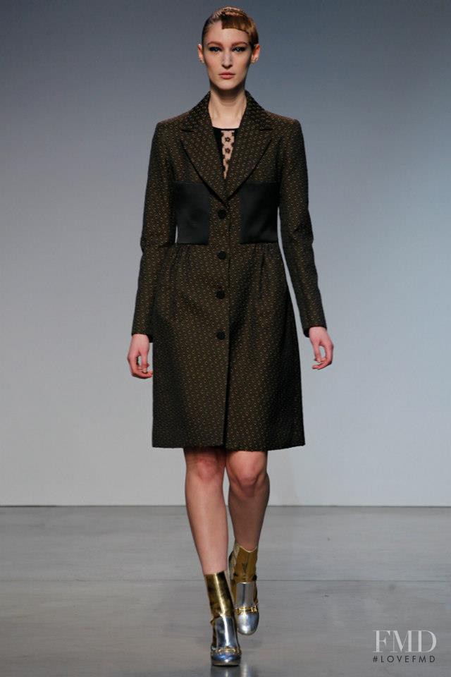 Franzi Mueller featured in  the Thakoon fashion show for Autumn/Winter 2013