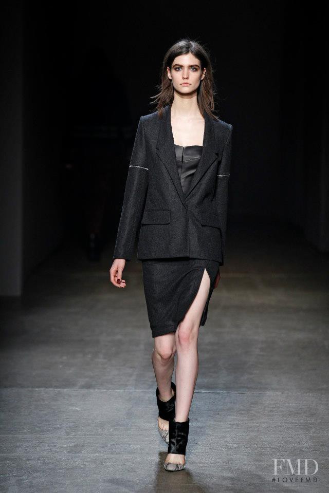 Manon Leloup featured in  the Yigal Azrouel fashion show for Autumn/Winter 2013