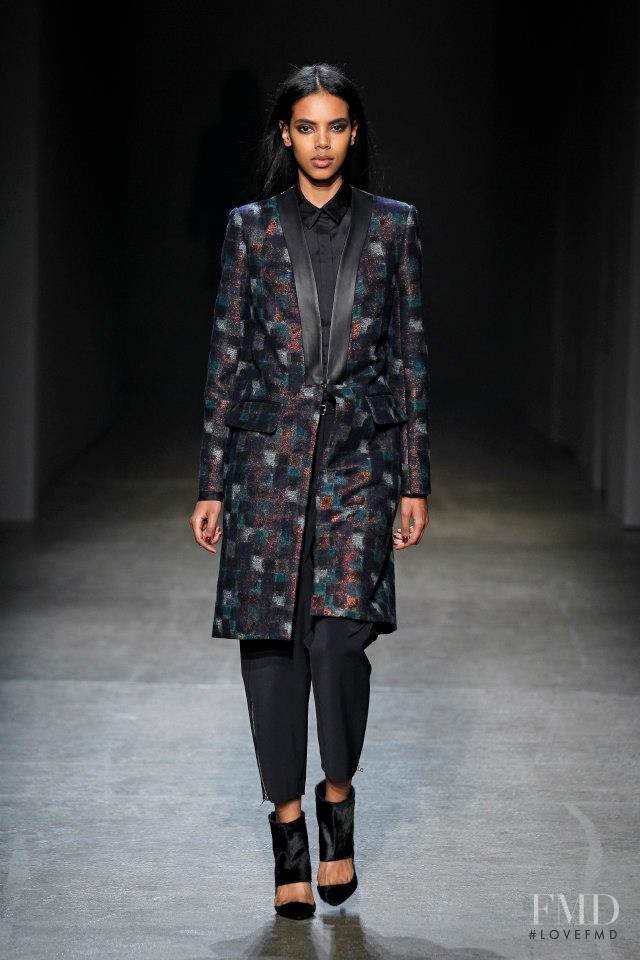Grace Mahary featured in  the Yigal Azrouel fashion show for Autumn/Winter 2013