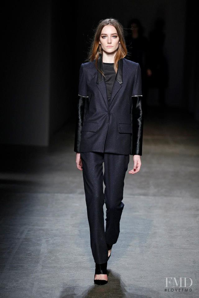 Joséphine Le Tutour featured in  the Yigal Azrouel fashion show for Autumn/Winter 2013