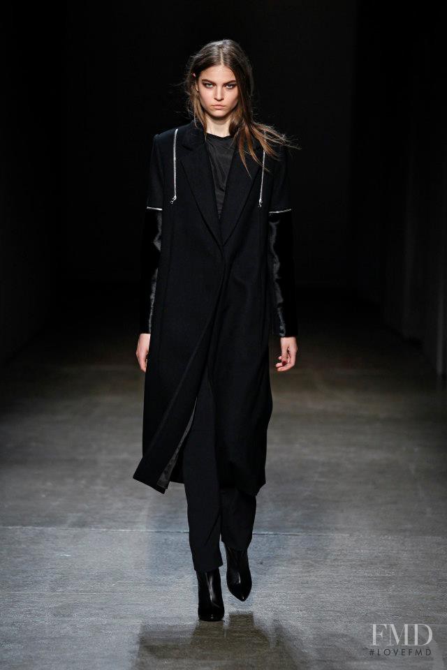 Lin Kjerulf featured in  the Yigal Azrouel fashion show for Autumn/Winter 2013