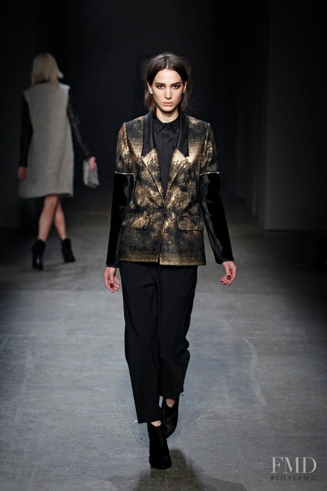 Mijo Mihaljcic featured in  the Yigal Azrouel fashion show for Autumn/Winter 2013