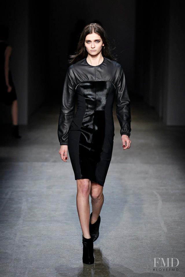 Ella Kandyba featured in  the Yigal Azrouel fashion show for Autumn/Winter 2013