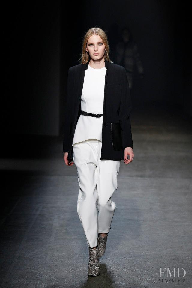 Marique Schimmel featured in  the Yigal Azrouel fashion show for Autumn/Winter 2013