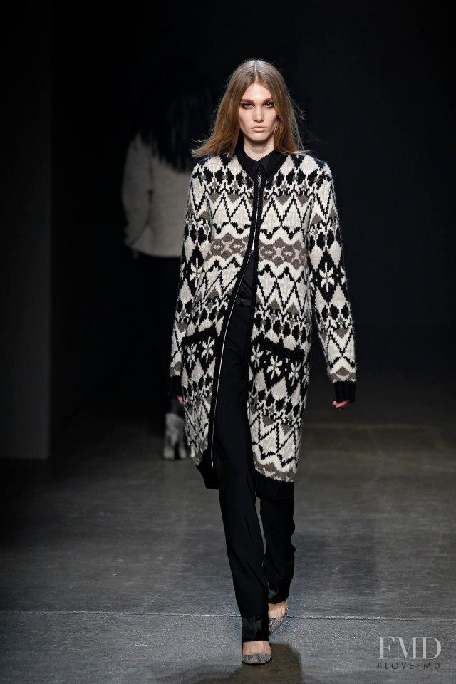 Irina Nikolaeva featured in  the Yigal Azrouel fashion show for Autumn/Winter 2013