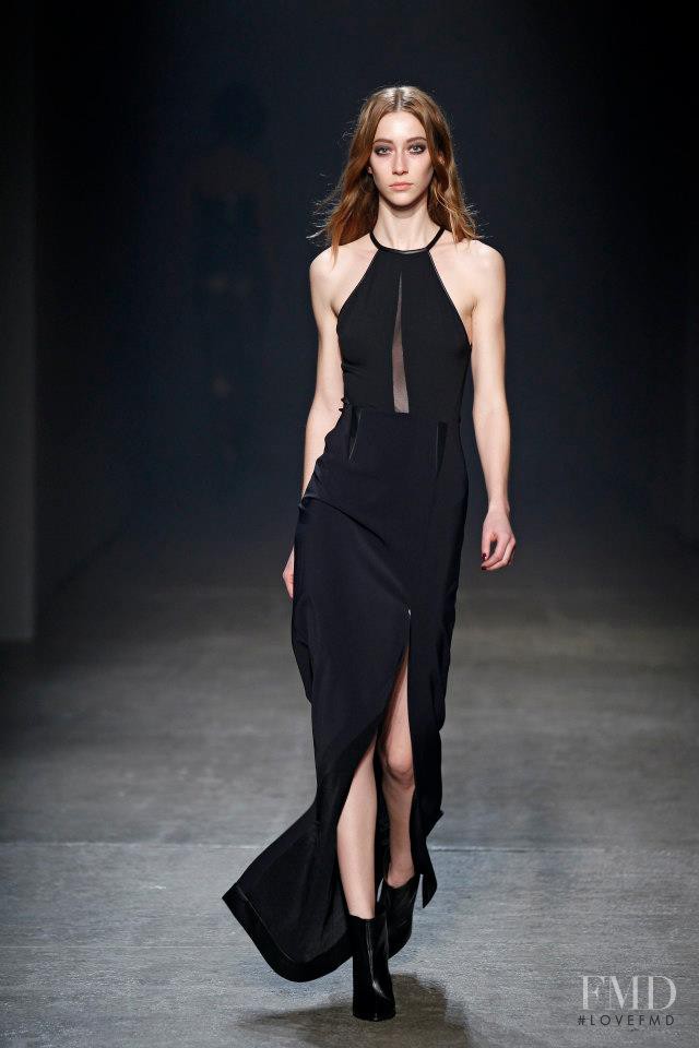 Alana Zimmer featured in  the Yigal Azrouel fashion show for Autumn/Winter 2013