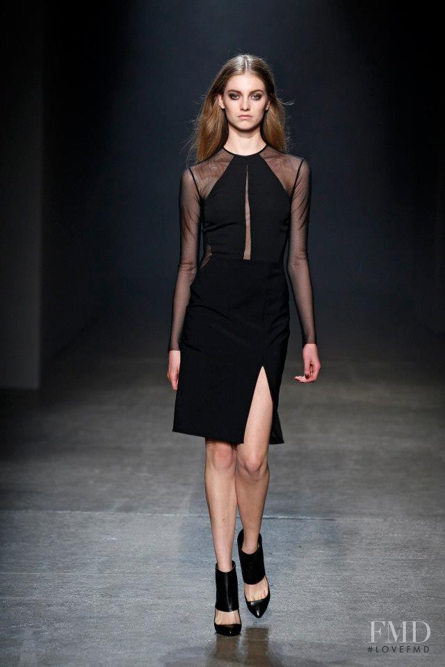 Iris van Berne featured in  the Yigal Azrouel fashion show for Autumn/Winter 2013