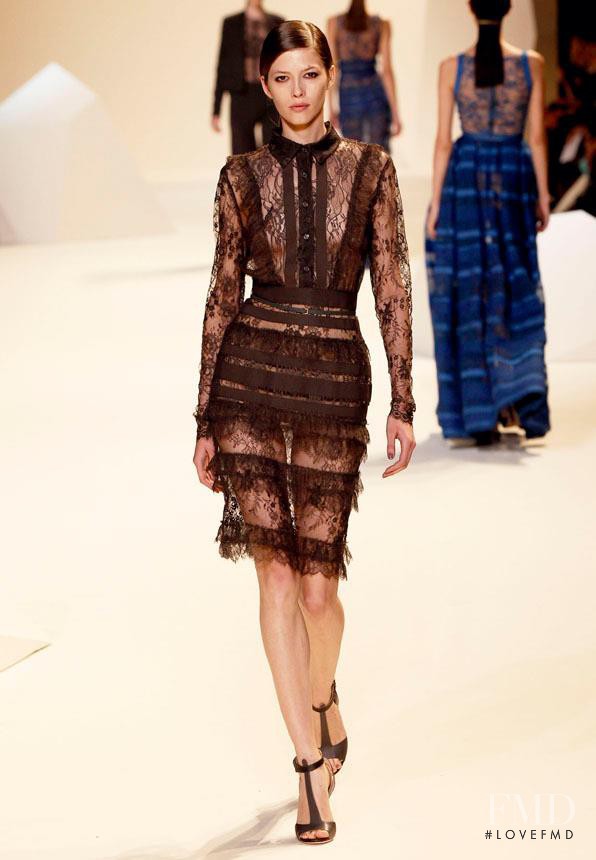 Yulia Kharlapanova featured in  the Elie Saab fashion show for Spring/Summer 2013