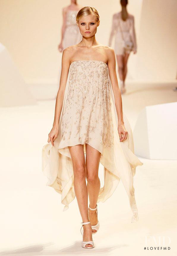 Magdalena Frackowiak featured in  the Elie Saab fashion show for Spring/Summer 2013
