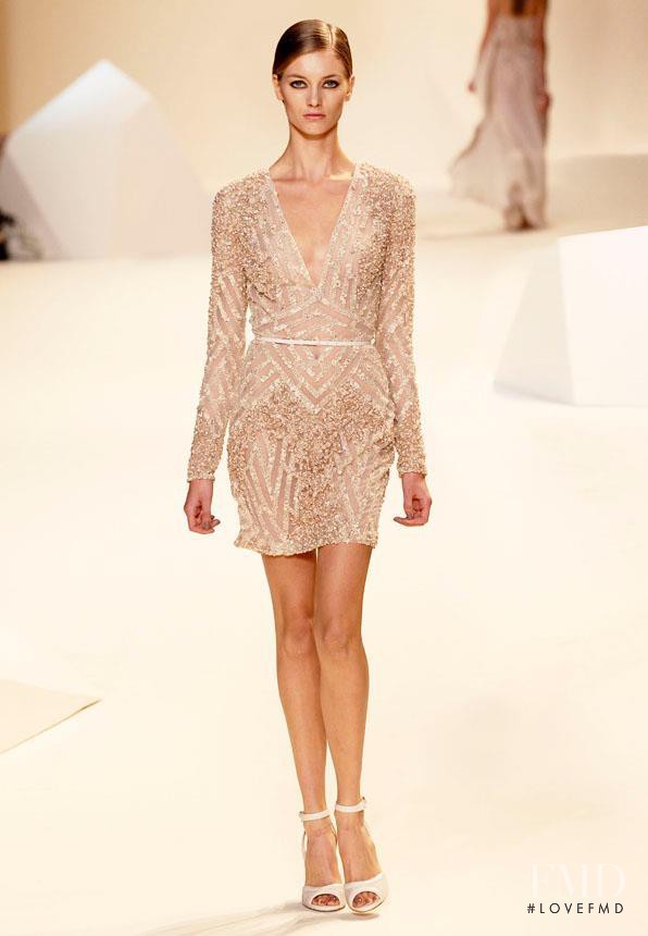 Iris van Berne featured in  the Elie Saab fashion show for Spring/Summer 2013