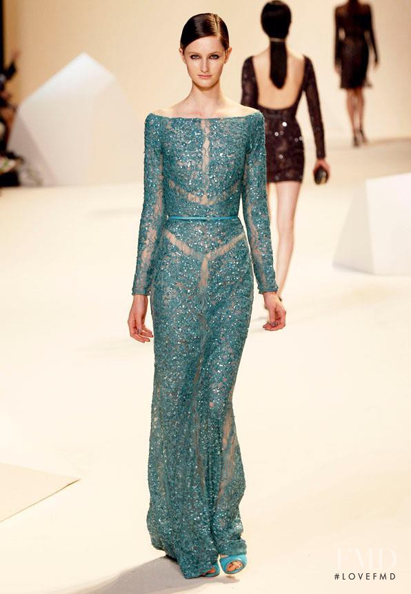 Mackenzie Drazan featured in  the Elie Saab fashion show for Spring/Summer 2013