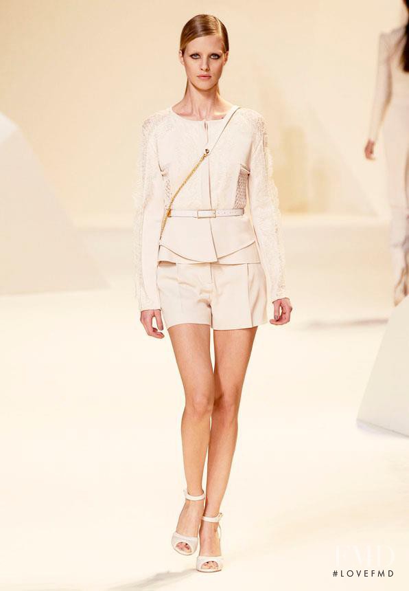 Julia Frauche featured in  the Elie Saab fashion show for Spring/Summer 2013