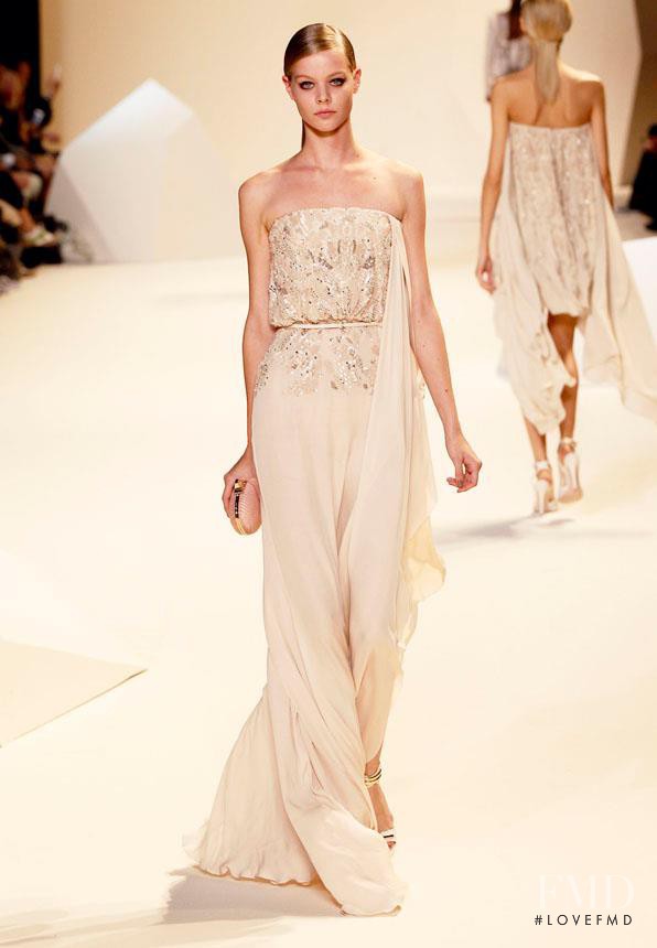 Carolin Loosen featured in  the Elie Saab fashion show for Spring/Summer 2013