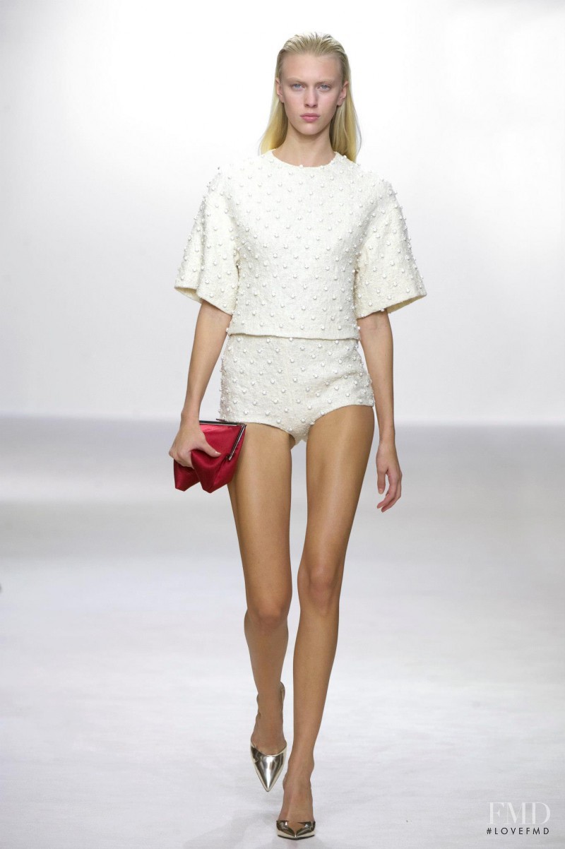 Juliana Schurig featured in  the Giambattista Valli fashion show for Spring/Summer 2013