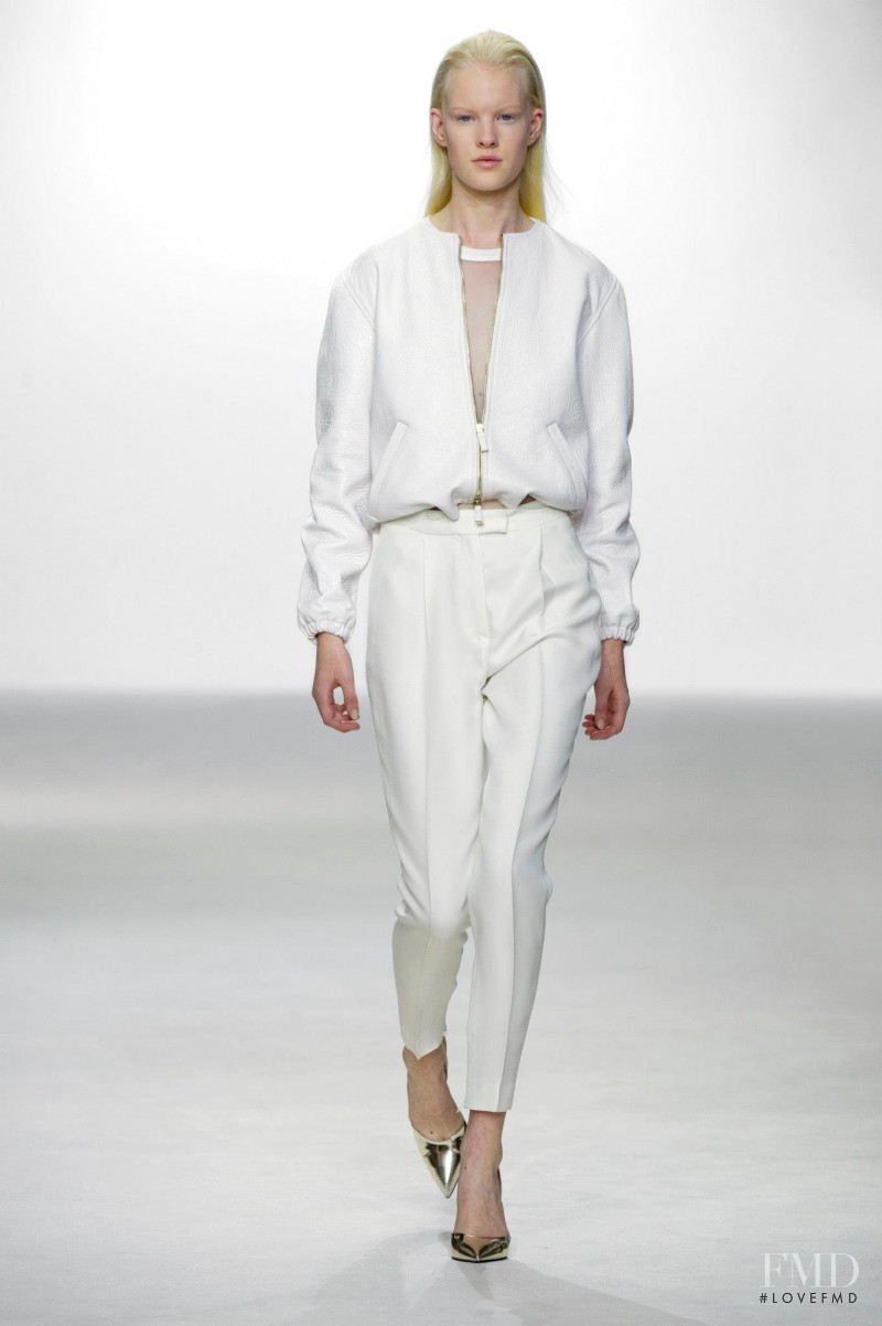 Linn Arvidsson featured in  the Giambattista Valli fashion show for Spring/Summer 2013
