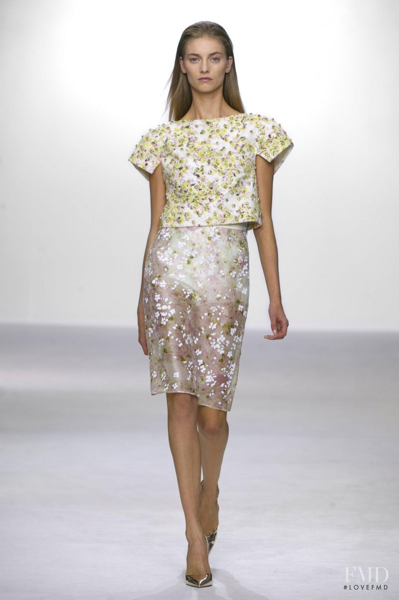 Iris van Berne featured in  the Giambattista Valli fashion show for Spring/Summer 2013