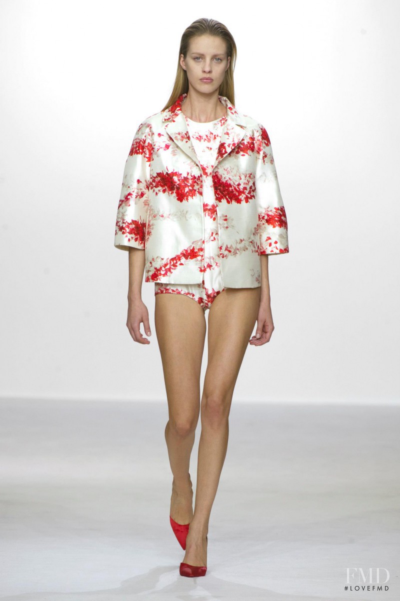 Julia Frauche featured in  the Giambattista Valli fashion show for Spring/Summer 2013